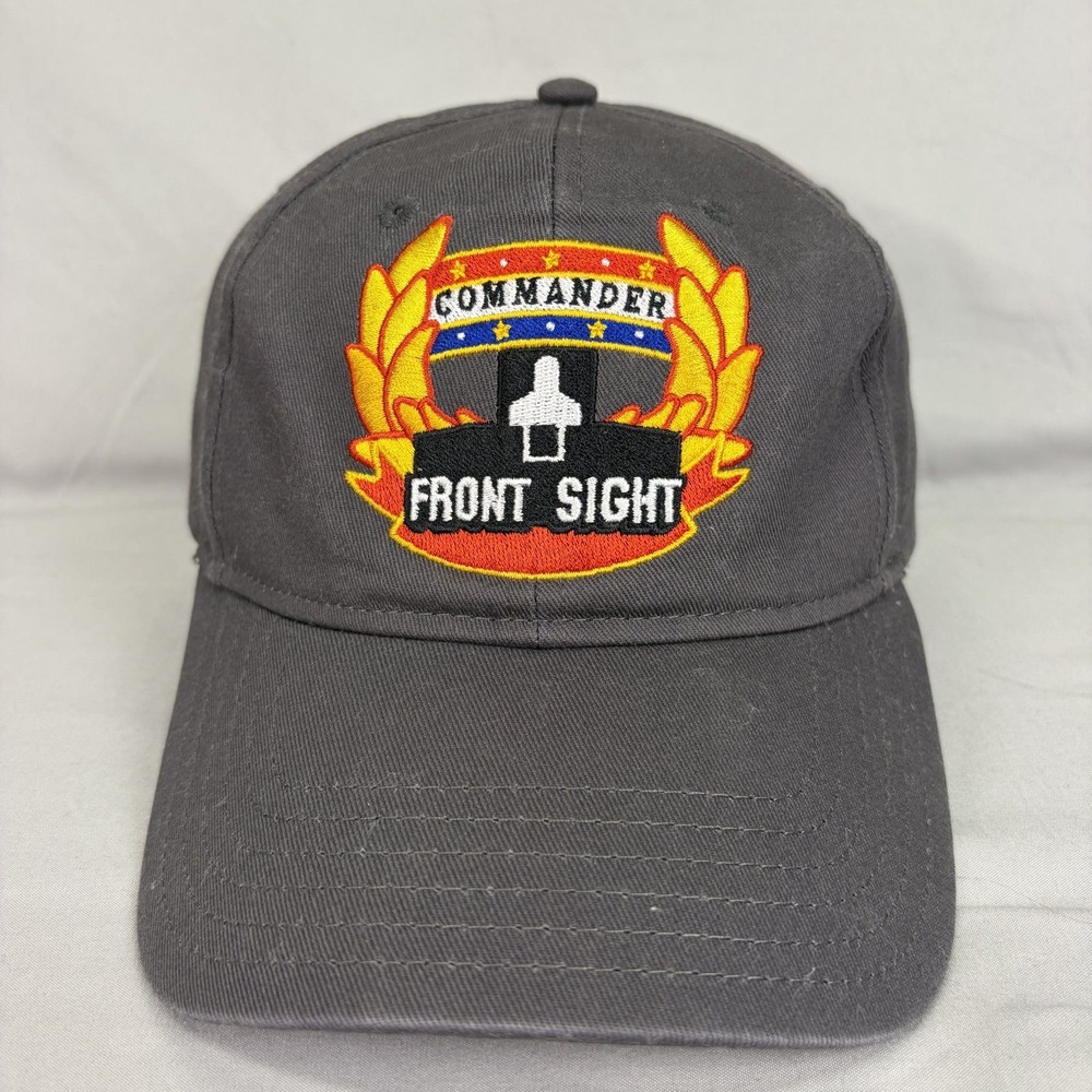 Otto Baseball Cap Front Sight Commander Mens OSFM Gray Embroidered Hat
